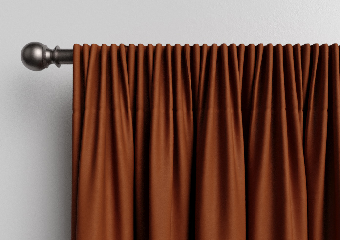 Ascot, Terracotta - Made to Measure Curtains - Image 9